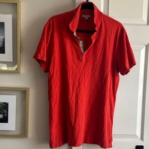 Burberry Vibrant Red Polo Shirt